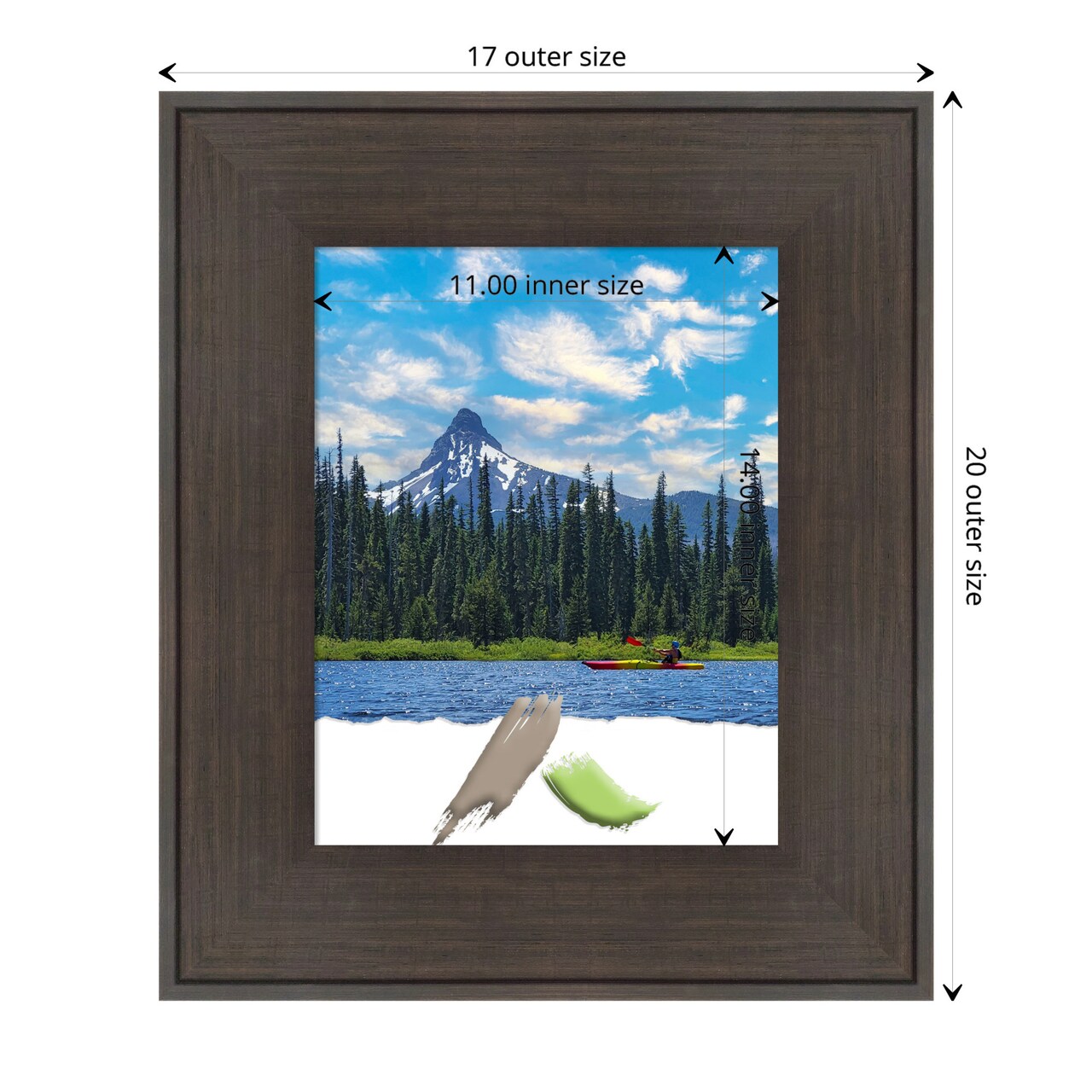 William Rustic Woodgrain Picture Frame, Photo Frame, Art Frame